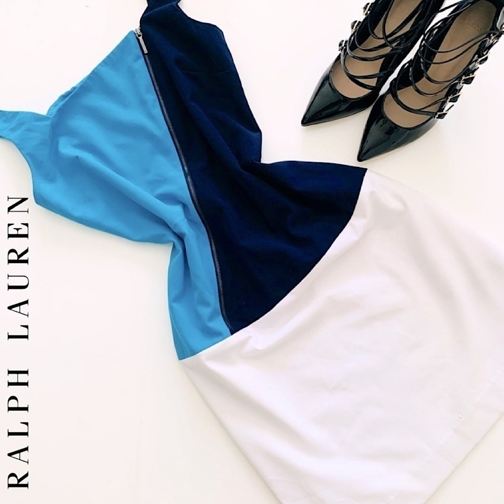 LAUREN RALPH LAUREN Blue Dress Size 4